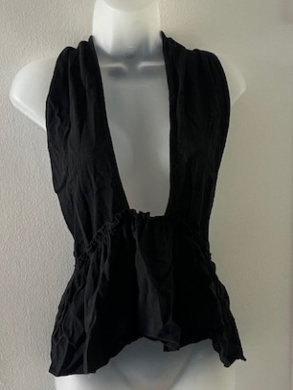 SEXY Deep Plunge Backless Halter Top